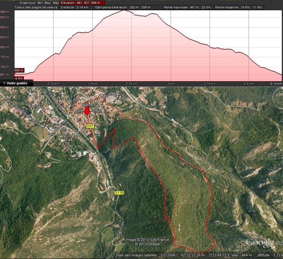 Pic de l'Alzina (profil)