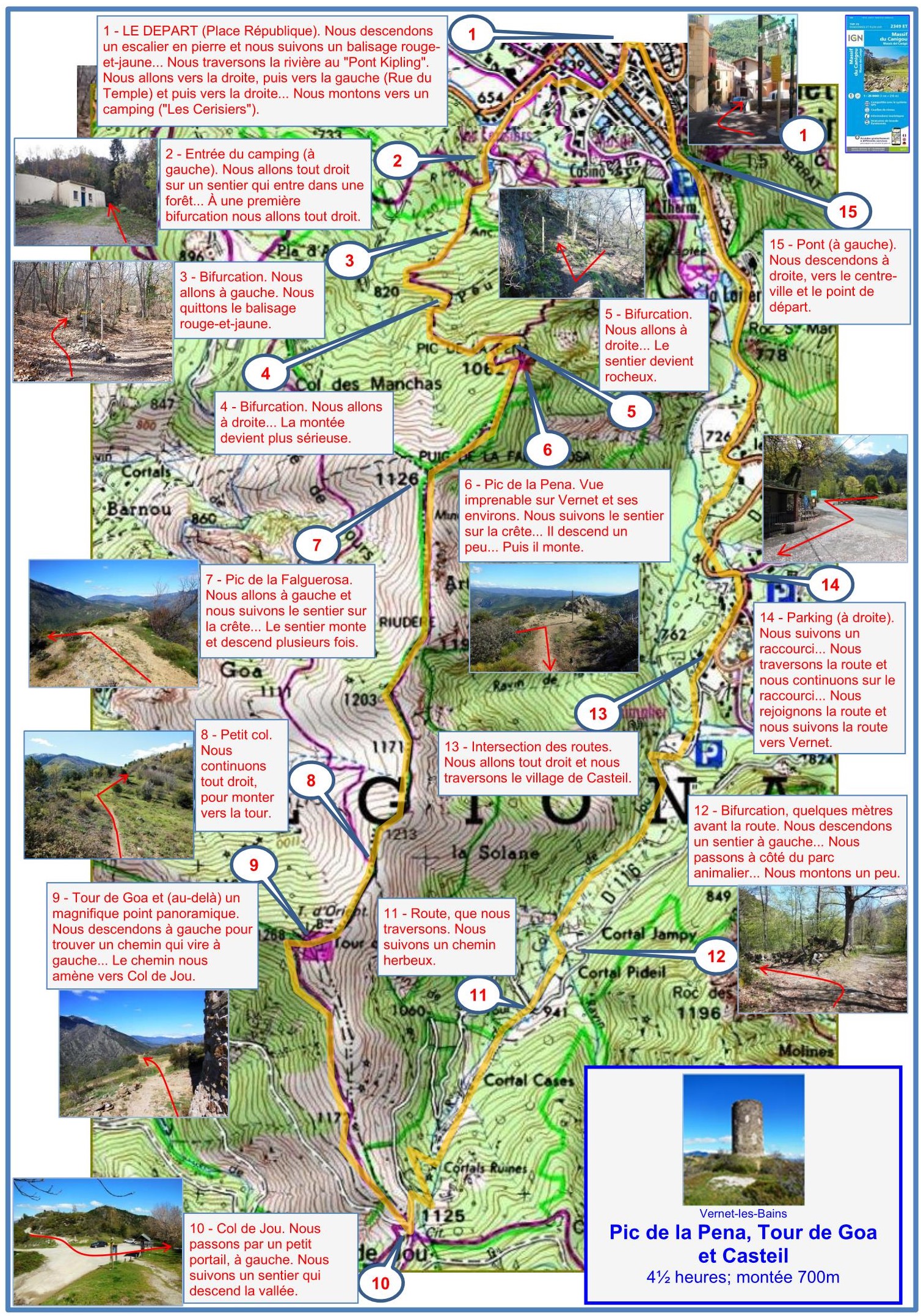 Tour de Goa (itinéraire) carte